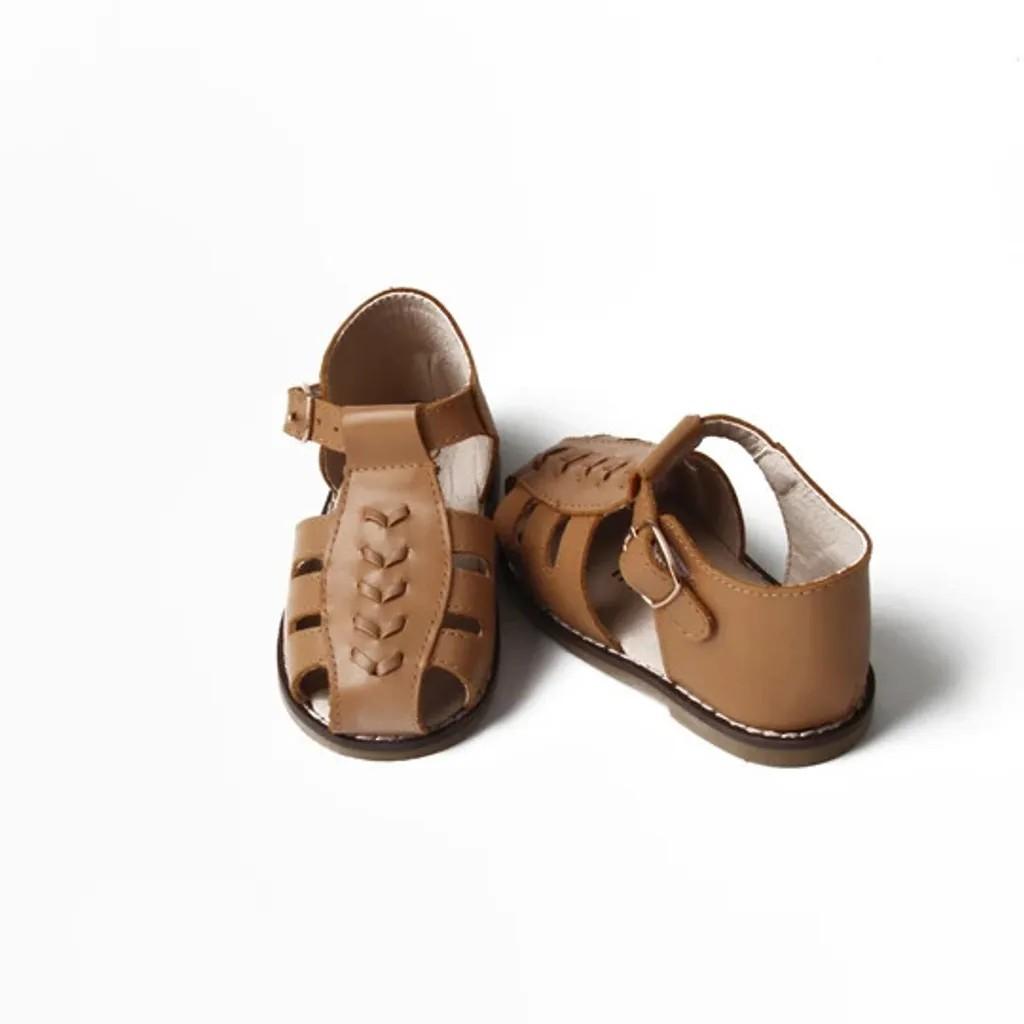 Children's cheap leather sandals