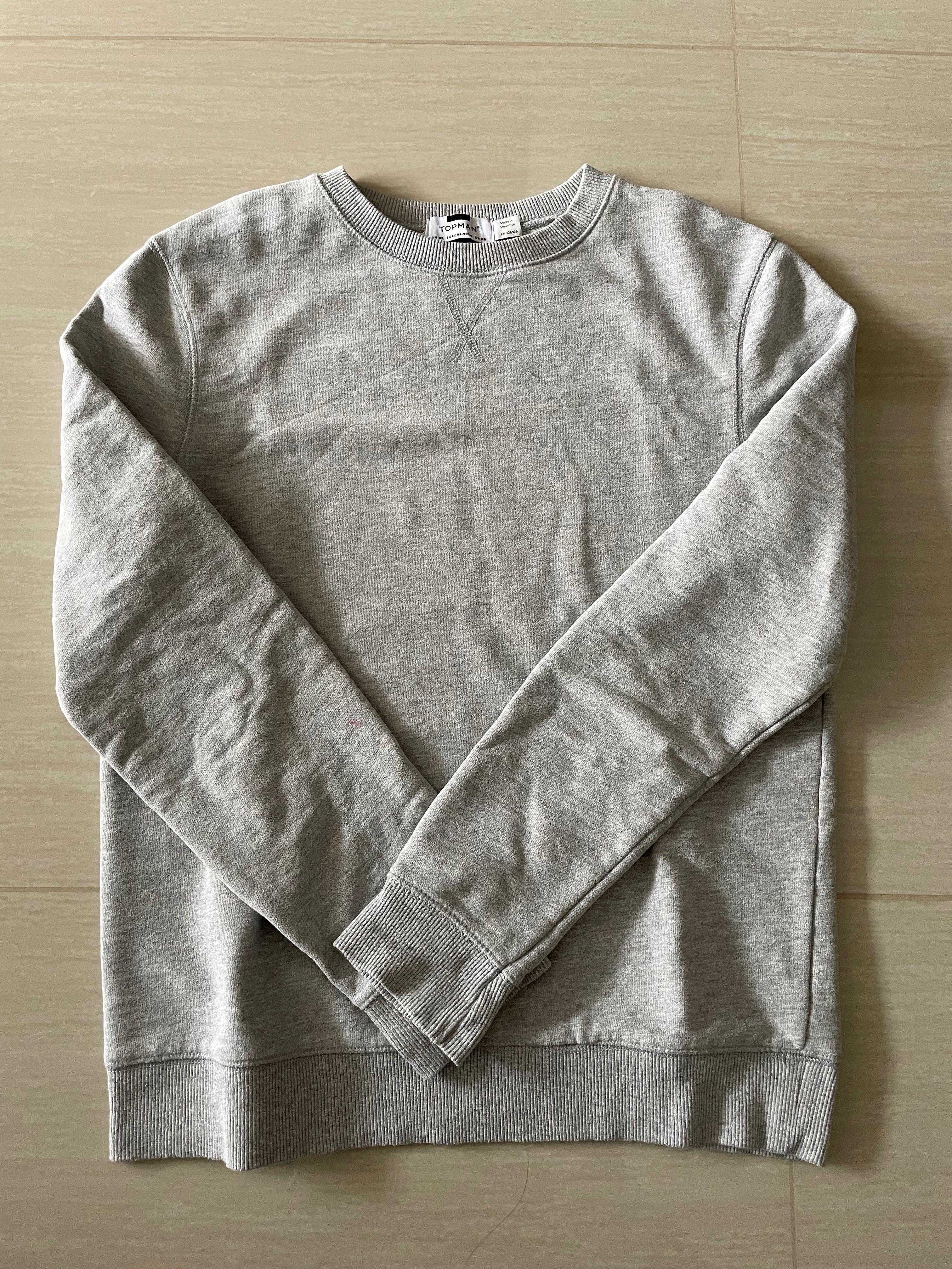 Topman light grey sweater Men s Fashion Coats Jackets and Outerwear on Carousell