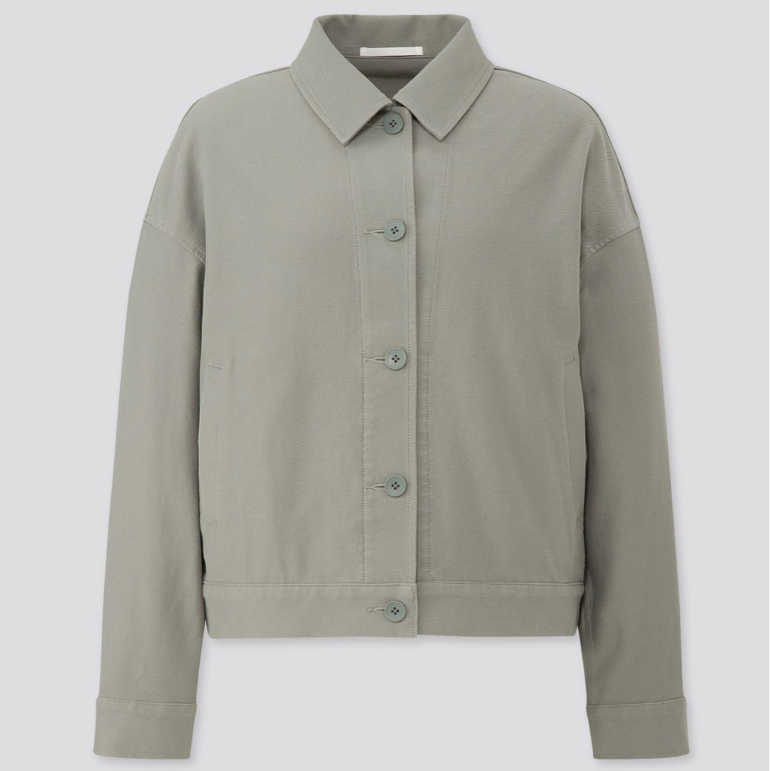 jersey relaxed jacket