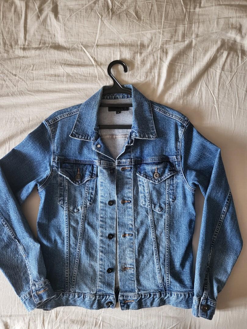 Uniqlo men denim jacket on sale
