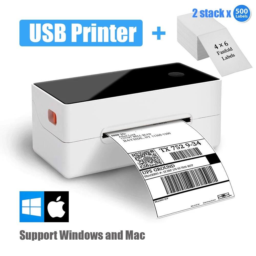 USB LABEL PRINTER + LABEL HOLDER + FRAGILE STICKERS ...