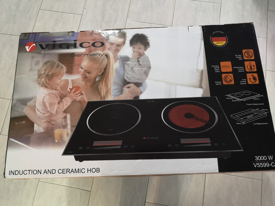 Vigico induction and Ceramic HOB, TV & Home Appliances, Other Home