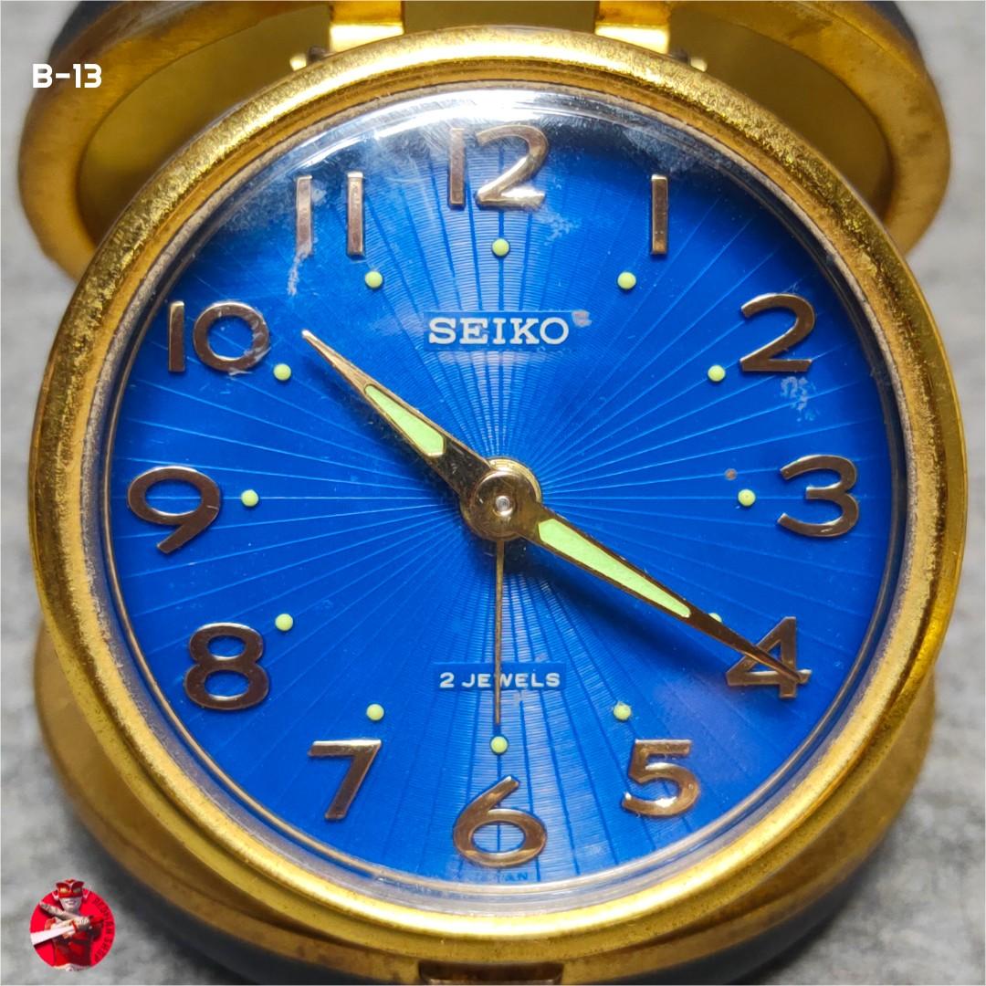 Vintage Seiko Mechanical Travel Alarm Clock, Furniture & Home Living, Home Decor, Clocks on