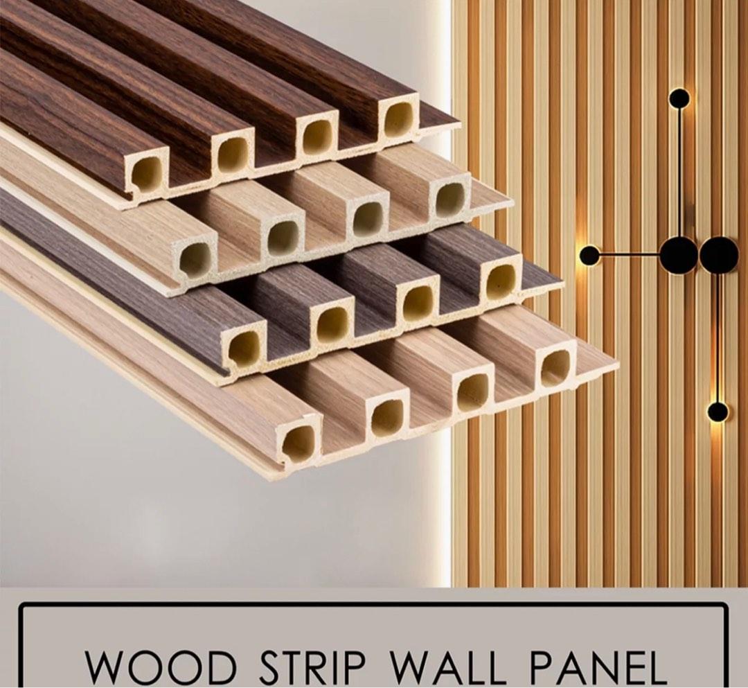 Wood strip wall panel, Furniture & Home Living, Home Decor, Wall Decor