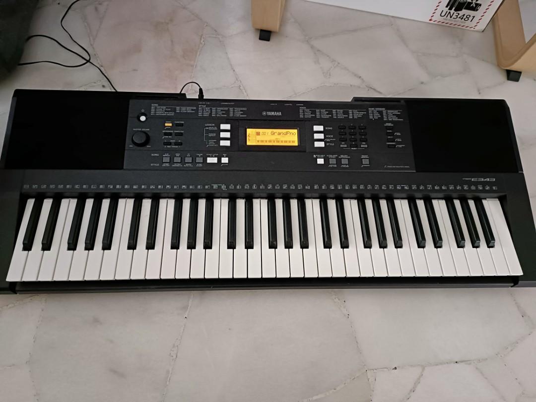 Yamaha PSR E343, Hobbies & Toys, Music & Media, Musical Instruments on ...