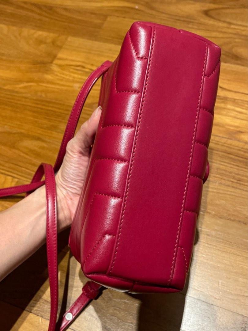 YSL Saint Laurent Toy Loulou Red black mini , Luxury, Bags & Wallets on