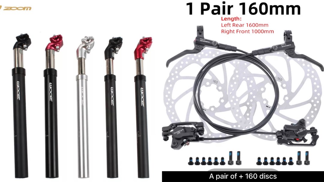 RATCHROLL Universal Shock-Absorbing Bike Seat Post – 33.9mm X 400mm, Aluminum Alloy, Silver