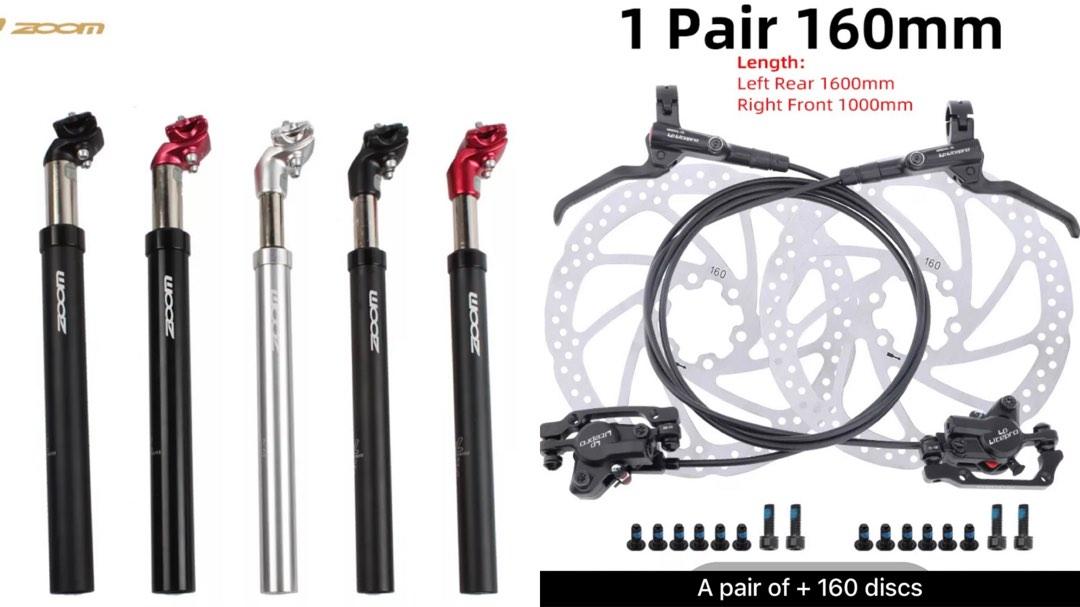 Zoom MTB shock absorbing seatpost 33.9 black LP LitePro hydraulic disc