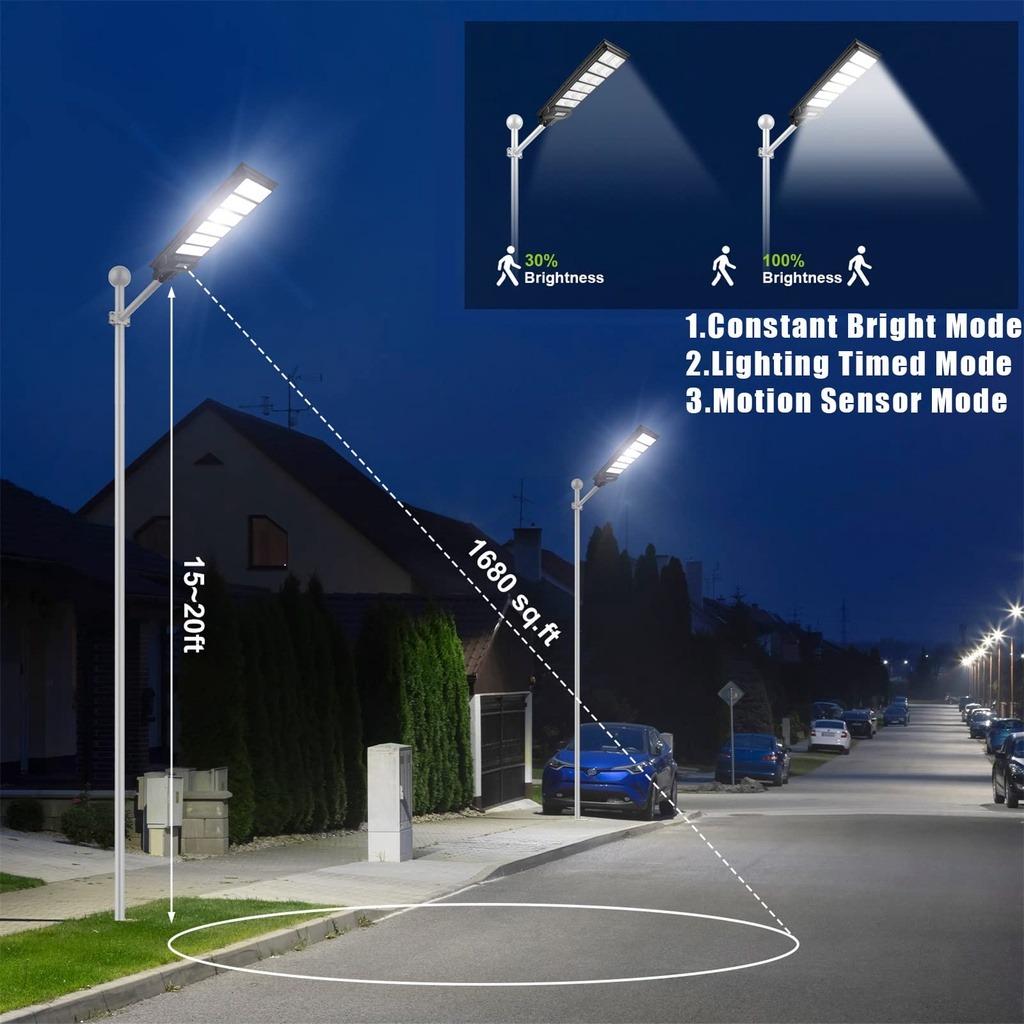 1000W Street motion Sensor Lamp Solar Light Outdoor Lighting LED Remote  Control Wall Lamp Waterproof IP67 BWZ1505, Furniture  Home Living, Lighting   Fans, Lighting on Carousell