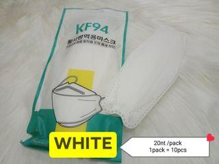 10packs KF94 White Color