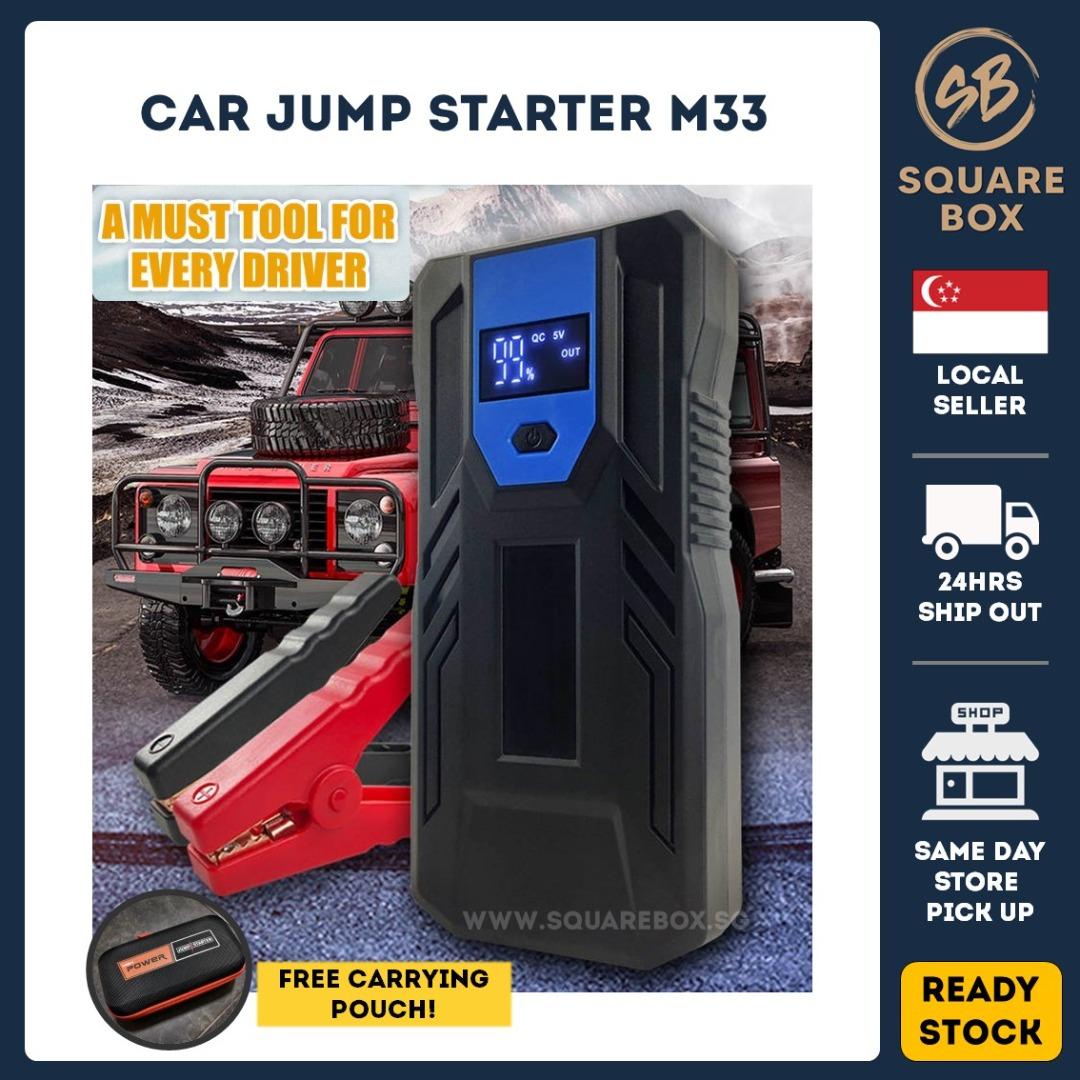 1000+ SOLD!! 5 STAR REVIEW ⭐ Type C battery jump starter car jump starter  power bank battery booster with LCD display