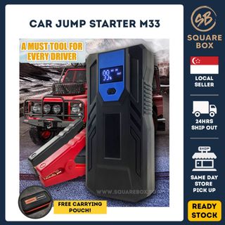 Portable 8000mAh LCD Air Pump Hammer Car Jump Starter with USB