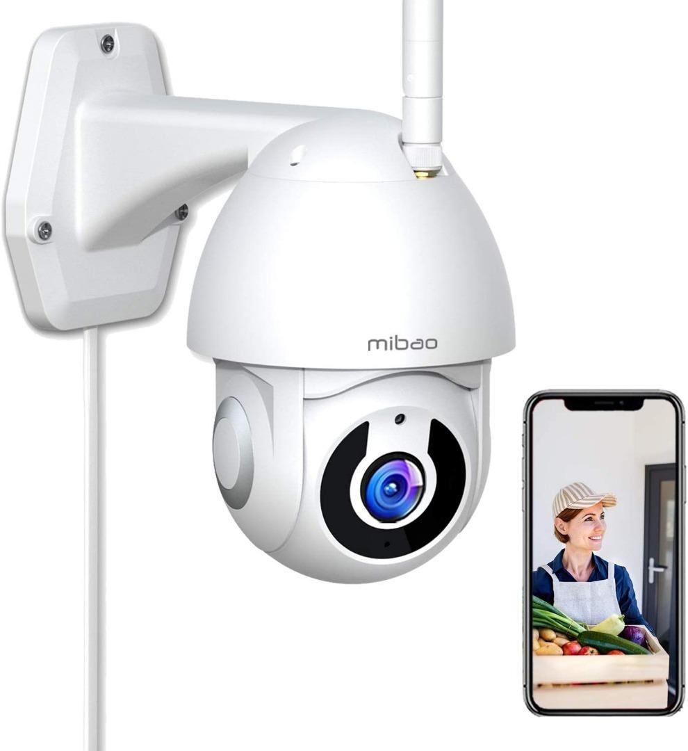 Mibao 1080P WiFi Camera Motion Detection Outdoor Security Camera iOS/Android/Windows IP Camera with Two-Way Audio IP66 Waterproof Night Vision Wireless Surveillance Cameras 