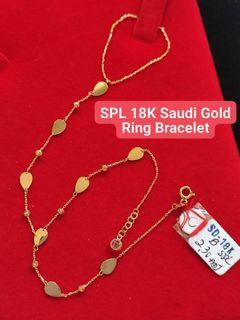18K Saudi Gold ring bracelet