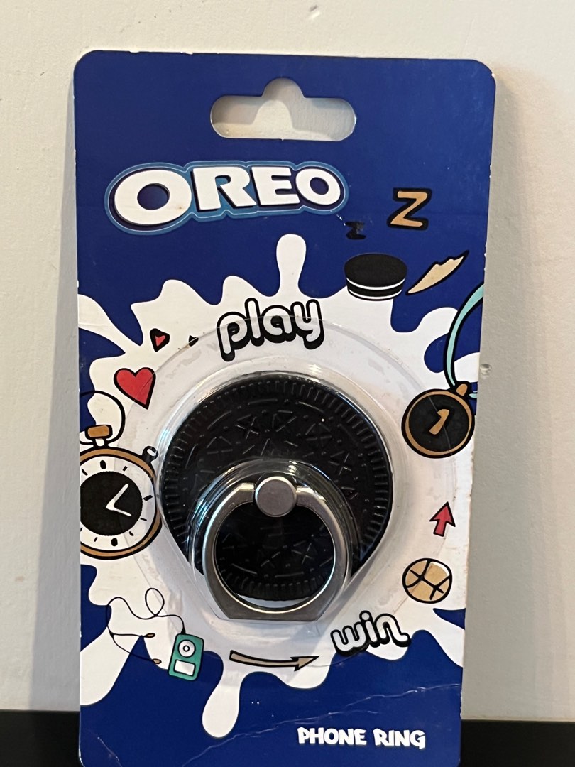 (2412) 全新OREO餅 phone wing 電話扣,約高4.5x濶4.5cm,清貨價$15, 手提電話, 電話＆平板電腦配件, 其他 ...