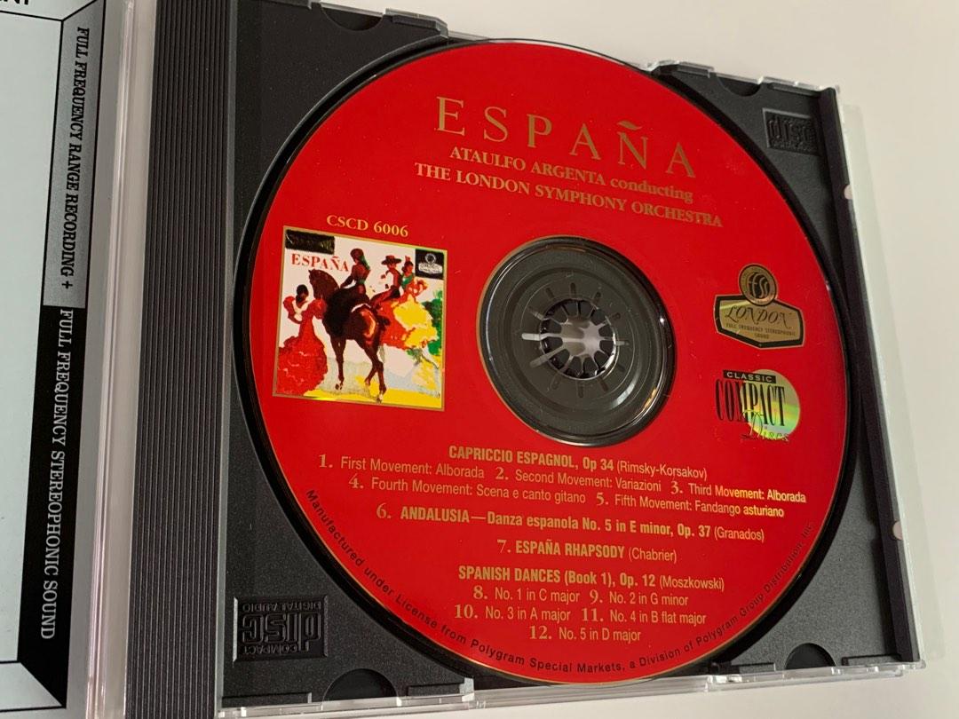 24k gold CD ESPANA Argenta Conducting The London Symphony 