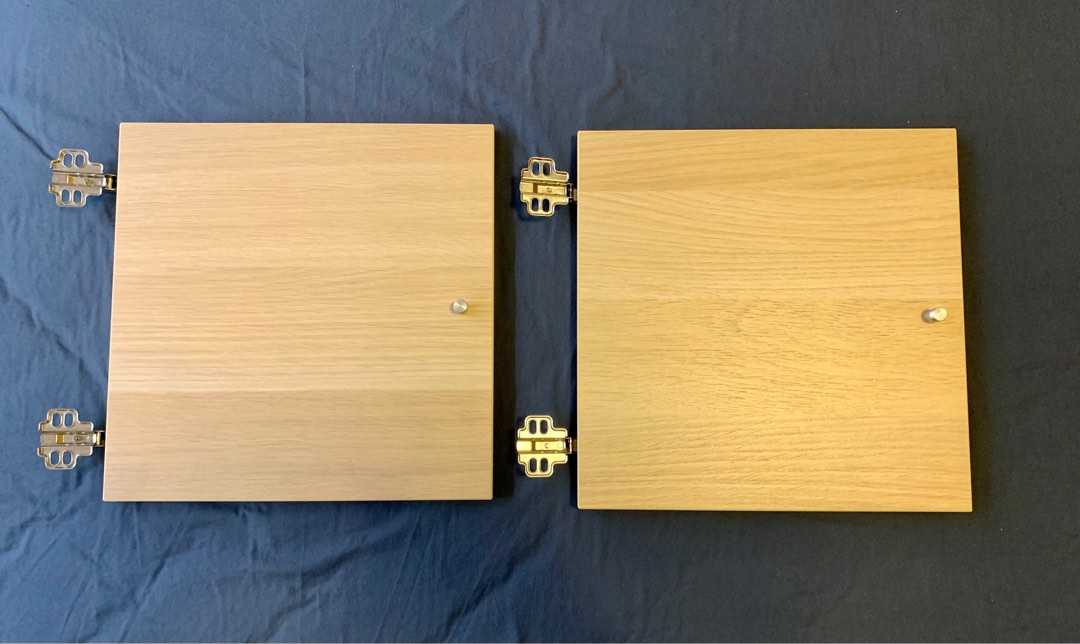 2 doors with hinges for IKEA KALLAX, Furniture & Home Living, Furniture, Shelves,
