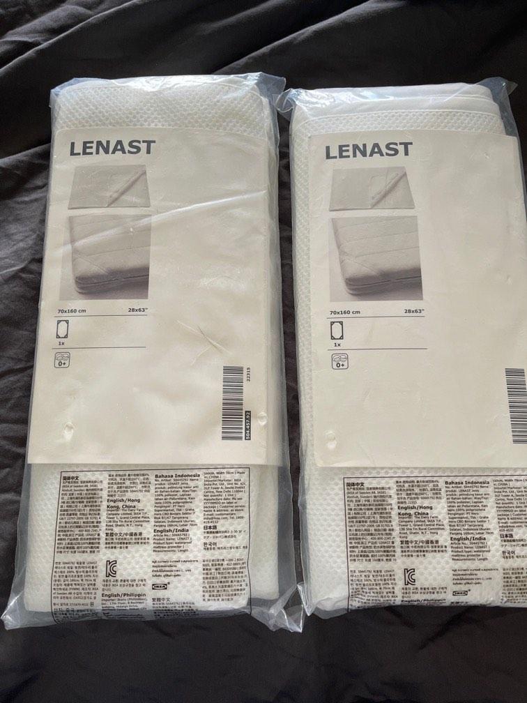 LENAST Waterproof mattress protector, white, 28x63 - IKEA