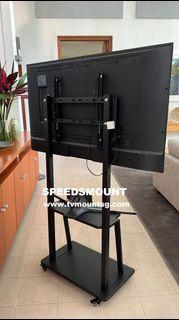 55-86 inch TV stand sg mobile cart LED LCD display prism + VESA