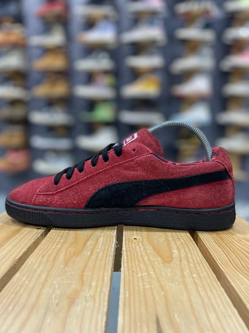 Puma suede black sales ribbon