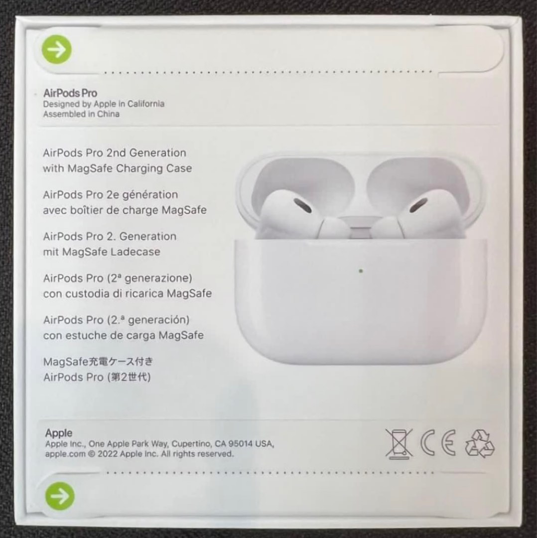 全新Apple AirPods Pro (第二代) 原裝行貨IPX4 抗汗防水濺MagSafe 充電
