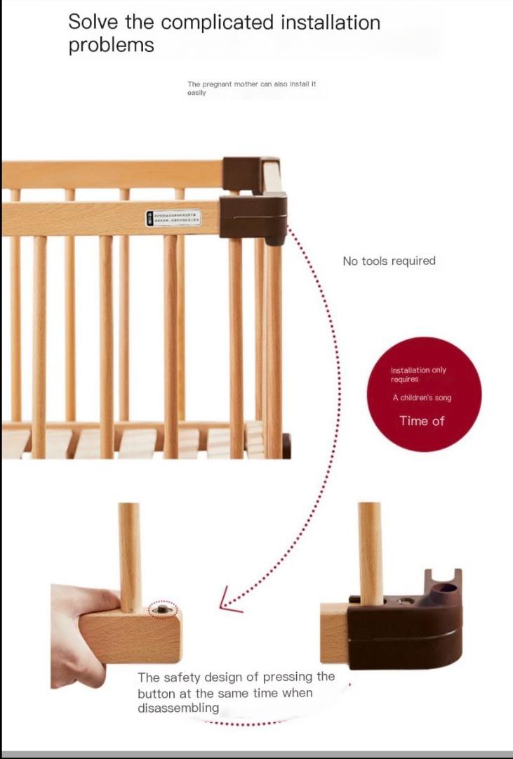 " MULTIPLE VARIATIONS Farska Japanese crib all solid wood environmentally friendly Japanese BB