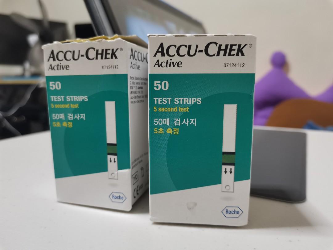 AccuChek Active Test Strips 100 pieces Accucheck Accucheck, Health