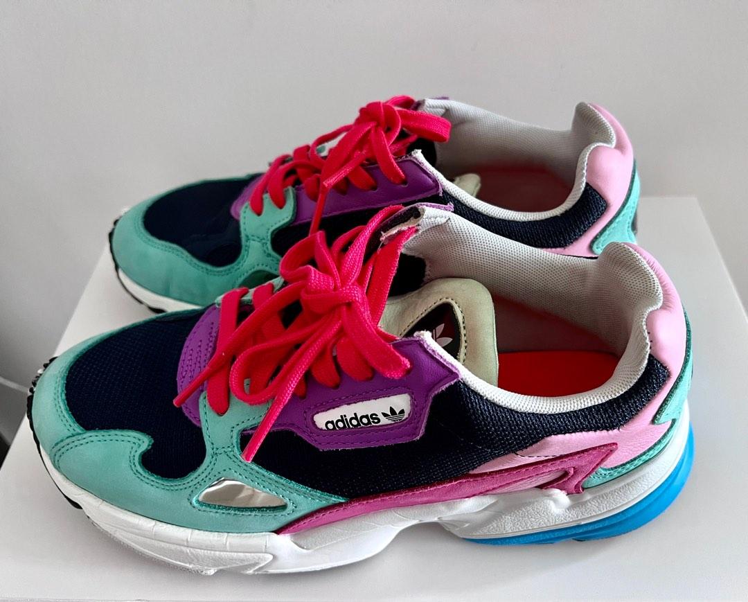 Adidas Falcon Trainers in Navy Green Women s Fashion Footwear