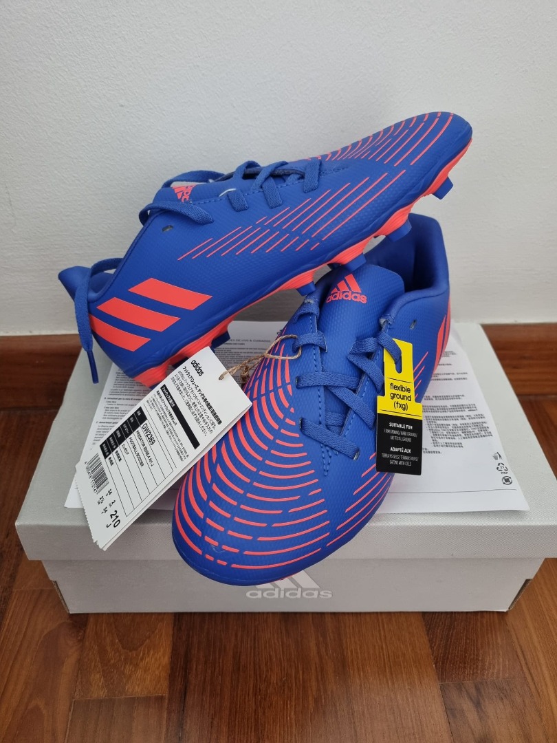 Adidas Soccer Boots Kids Junior Predator Edge 4 [Size UK 2], Sports