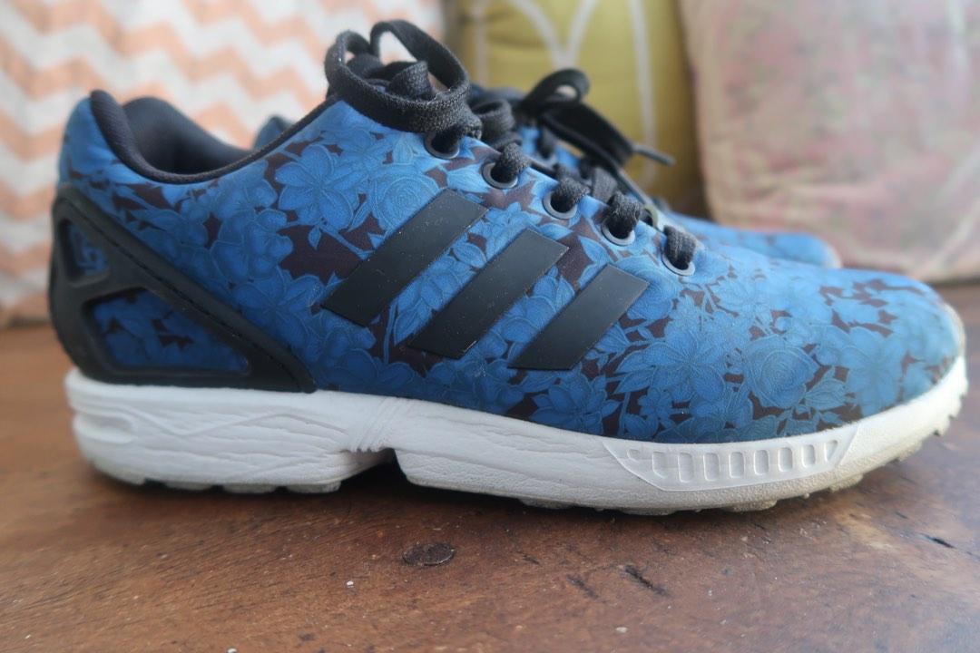 Adidas Zx flux - Floral - Size US9, Fashion, Footwear, Carousell
