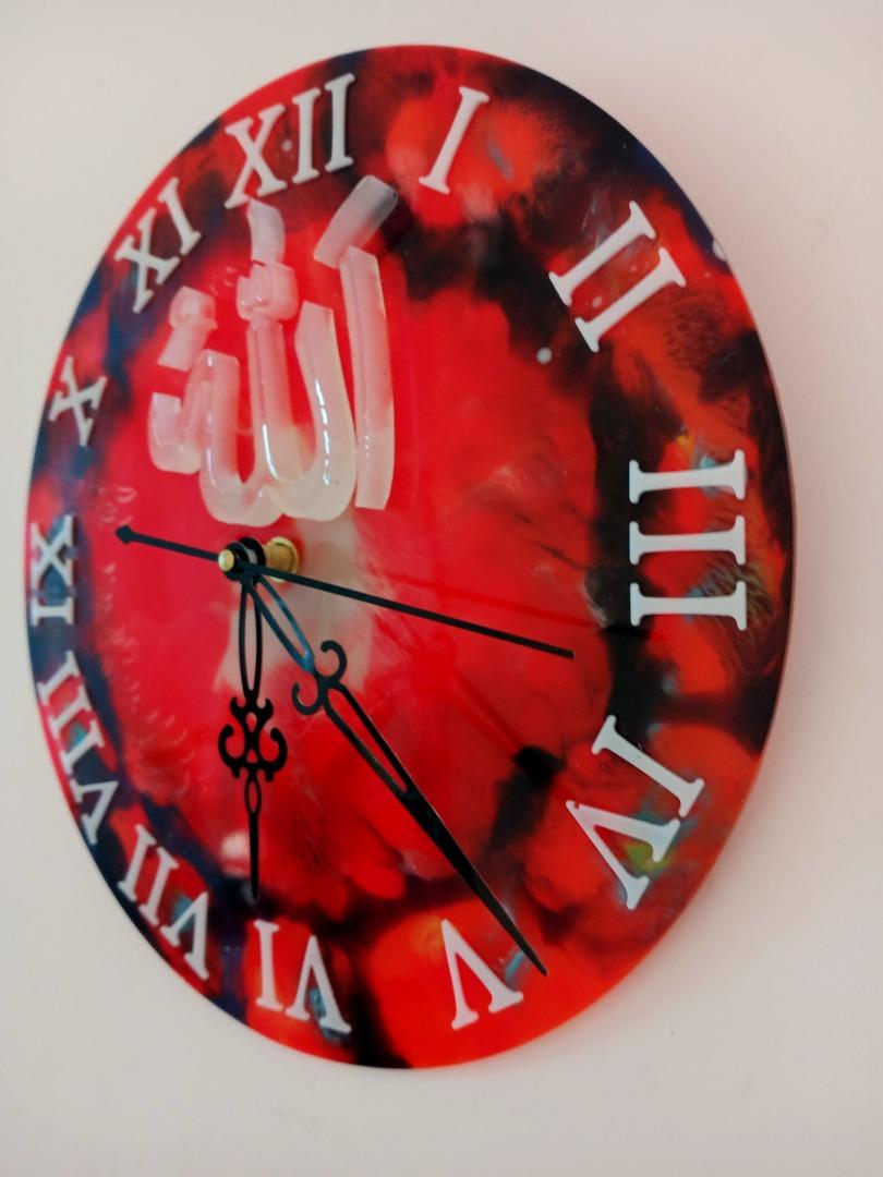 Allah 3D Wall Clock Glow in the Dark (L) 30001 (Allah, Islamic ...