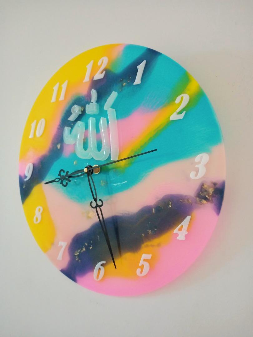 Allah 3D Wall Clock Glow in the Dark (XL) 20002 (Allah, Islamic ...