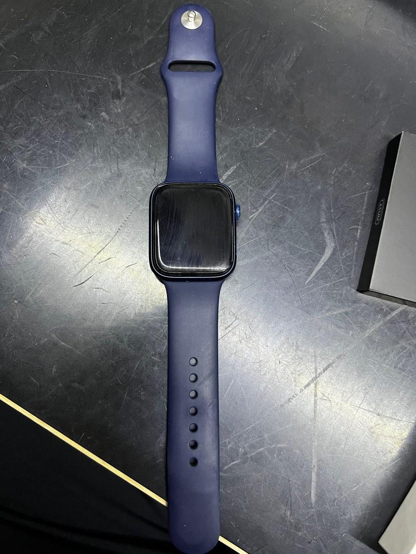 Apple Watch Series 6 44mm GPS blue 藍色連w/AppleCare+, 手提電話