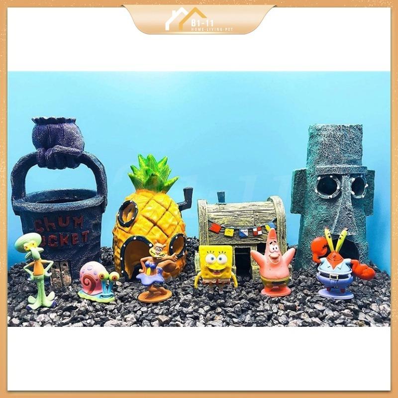 Spongebob pineapple house aquarium ornament discount