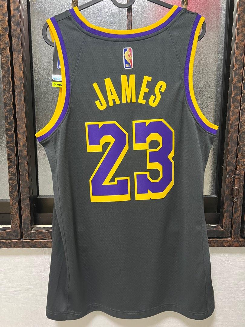 Nike NBA Cleveland Cavaliers LeBron James City Edition Authentic Jersey Au Gray (NBA/Men's) AH6048-007 US L