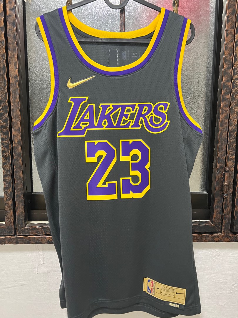  Black Lebron James Lakers Jersey