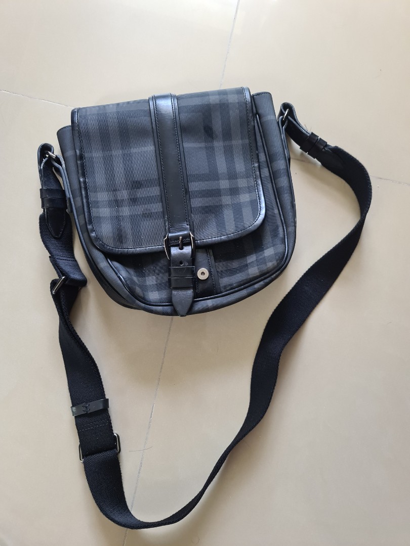 Authentic Burberry Mens Sling Bag, Men's Fashion, Bags, Sling Bags on