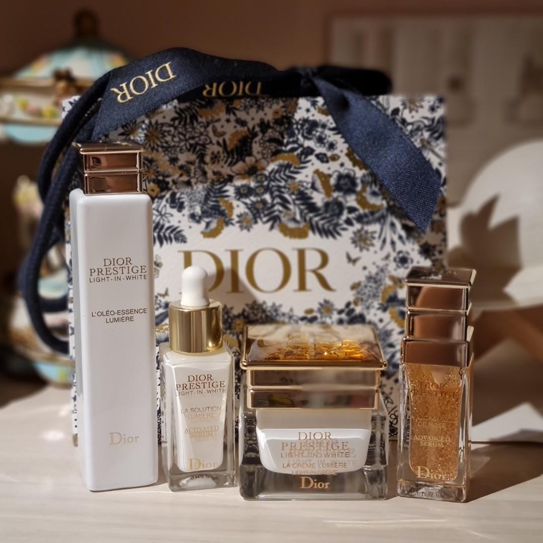 Authentic Dior Prestige Light-In-White Beauty Ritual Set 4pcs, Beauty   Personal Care, Face, Face Care on Carousell
