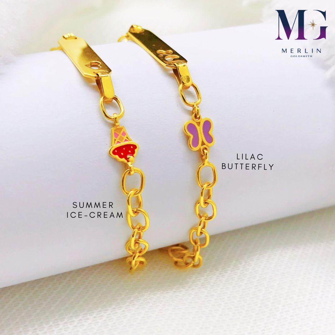 Gold id bracelet for baby girl new arrivals