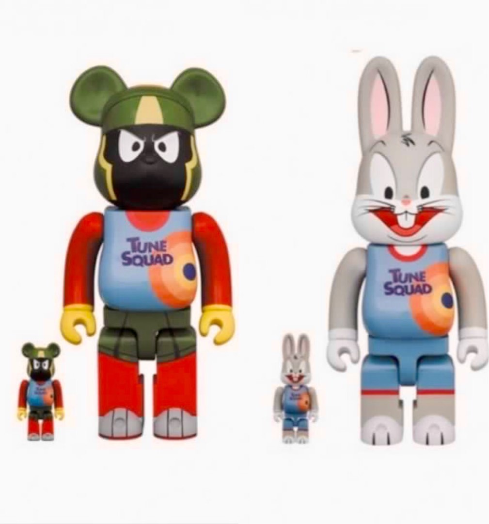 Bearbrick Tune Squad-Bugs&Martian [400%+100%], Hobbies & Toys, Toys & Games on Carousell