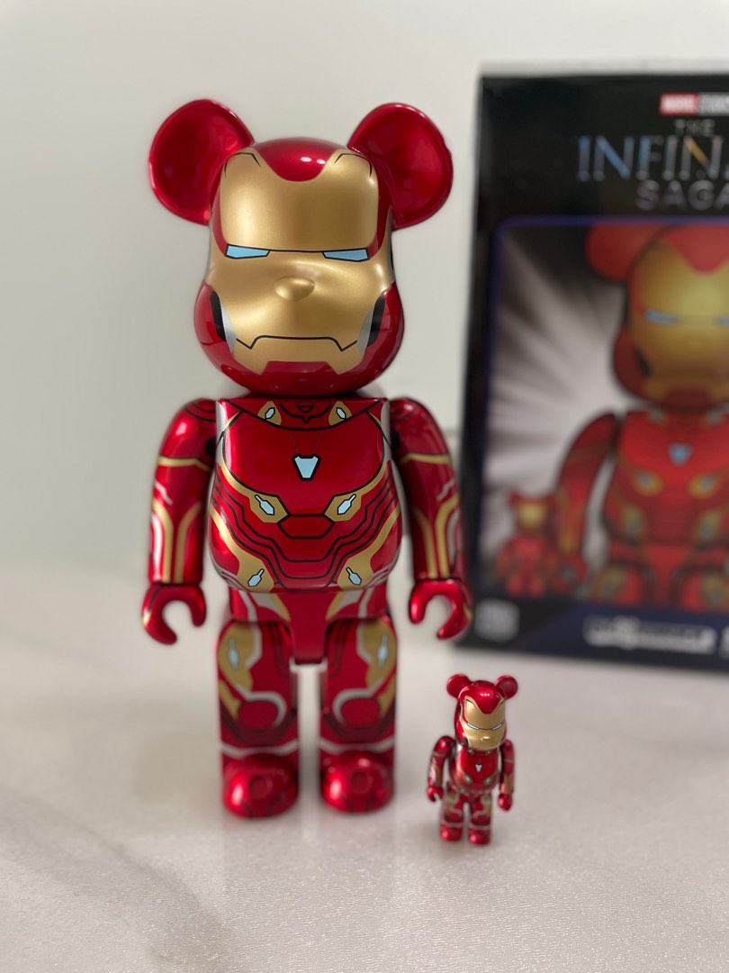 Bearbrick Iron man Mark 50 (400%+100%), Hobbies & Toys, Toys