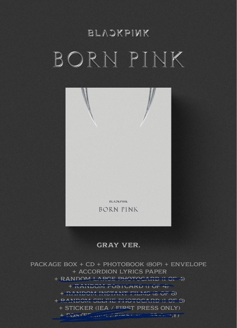 現貨］BLACKPINK 2nd ALBUM [BORN PINK] BOX SET ver. 淨專（GRAY Ver