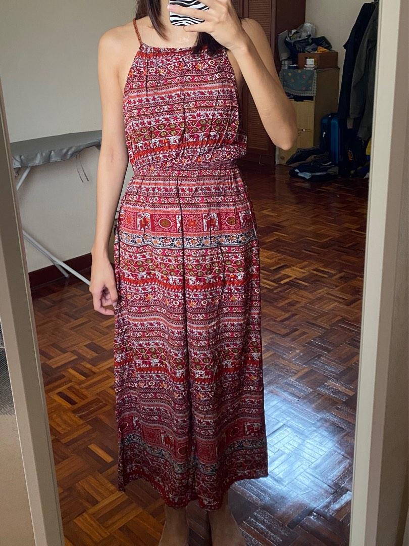 Boho Maxi dress, Women's Fashion 