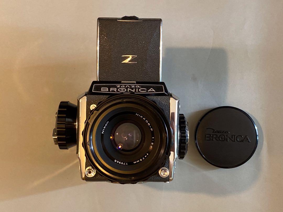 Bronica Model C medium 6x6 120 film camera + Nikkor - HC 75mm f2.8