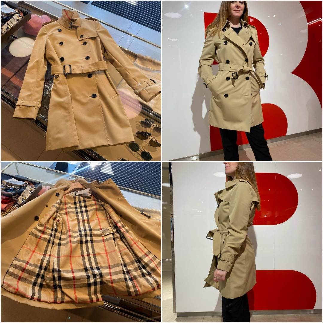 Burberry harbourne trench black hot sale