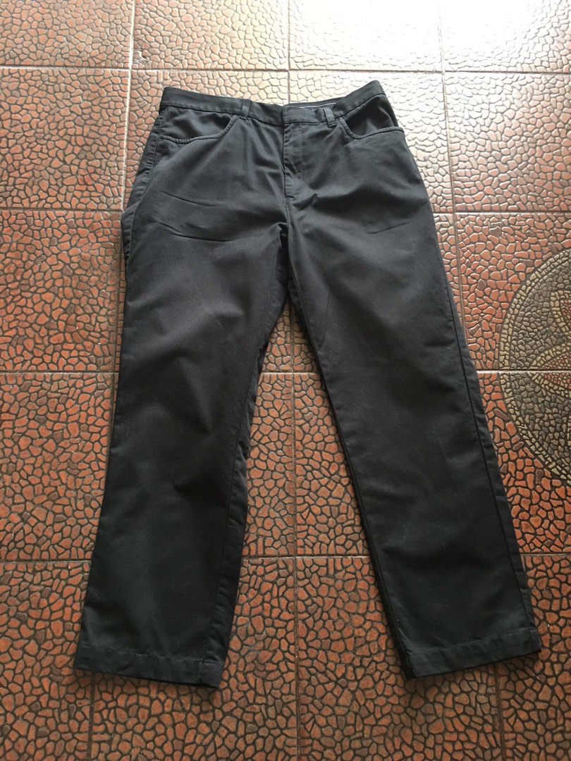 calvin klein men black slacks, Men's Fashion, Bottoms, Trousers on