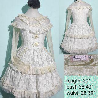 CANDYRAIN Lace Dress Vintage Style Lolita Dress