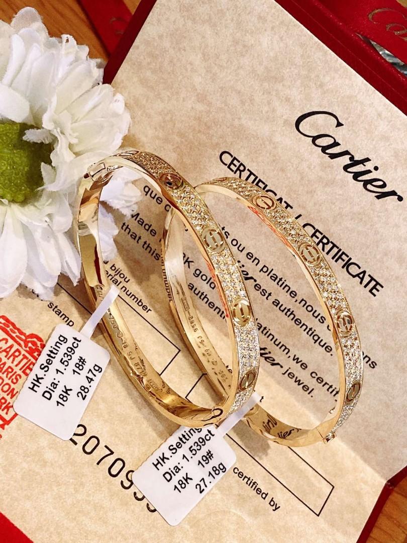Cartier full diamond bracelet online