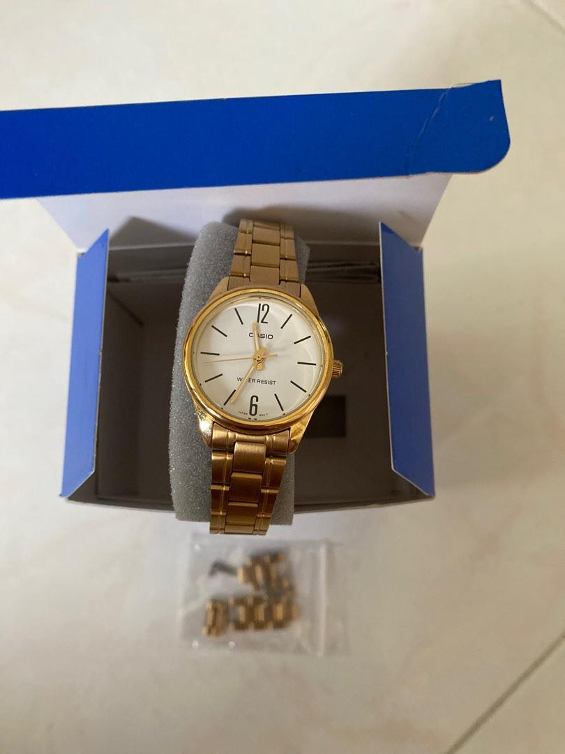Casio gold chain watch Luxury Watches on Carousell
