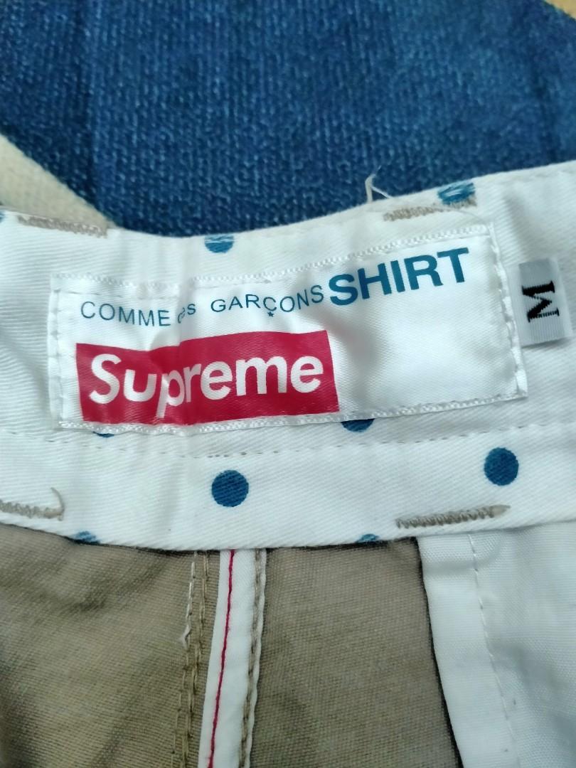 Cdg x supreme pants
